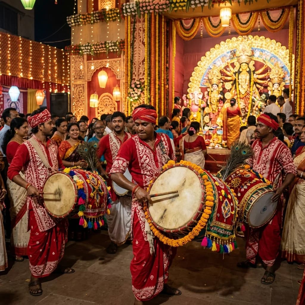Durga Puja Dhak Drummers