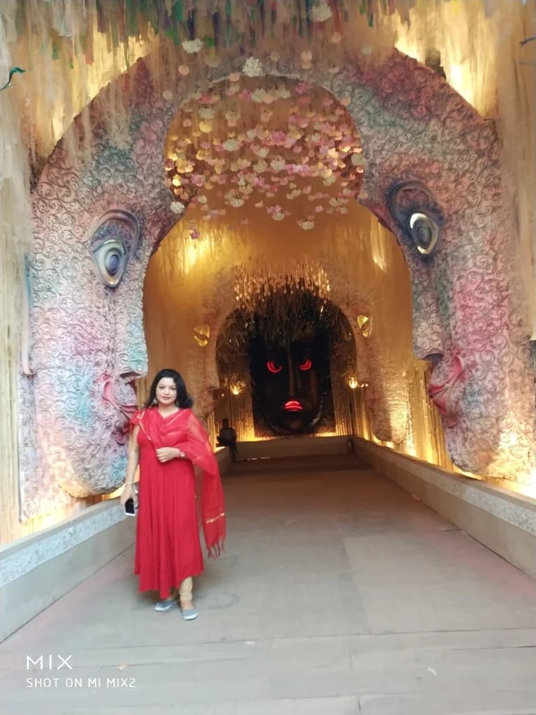 A Journey into Imagination Mystical Entrance Durga Puja Pandal Kolkata