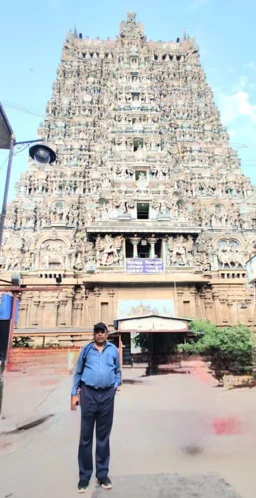 The magnificent gopuram of Meenakshi Temple in Madurai