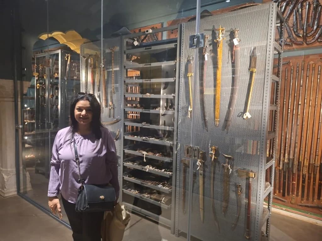 Armoury gallery within Jaipur's City Palace