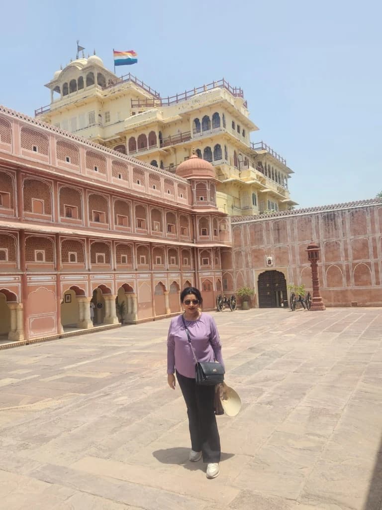 Courtyard within Jaipur's City Palace complex