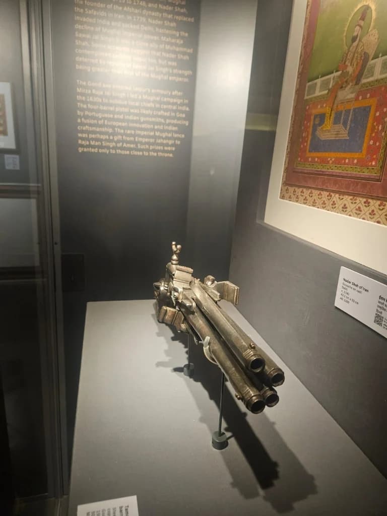 Royal weapon display in the City Palace museum