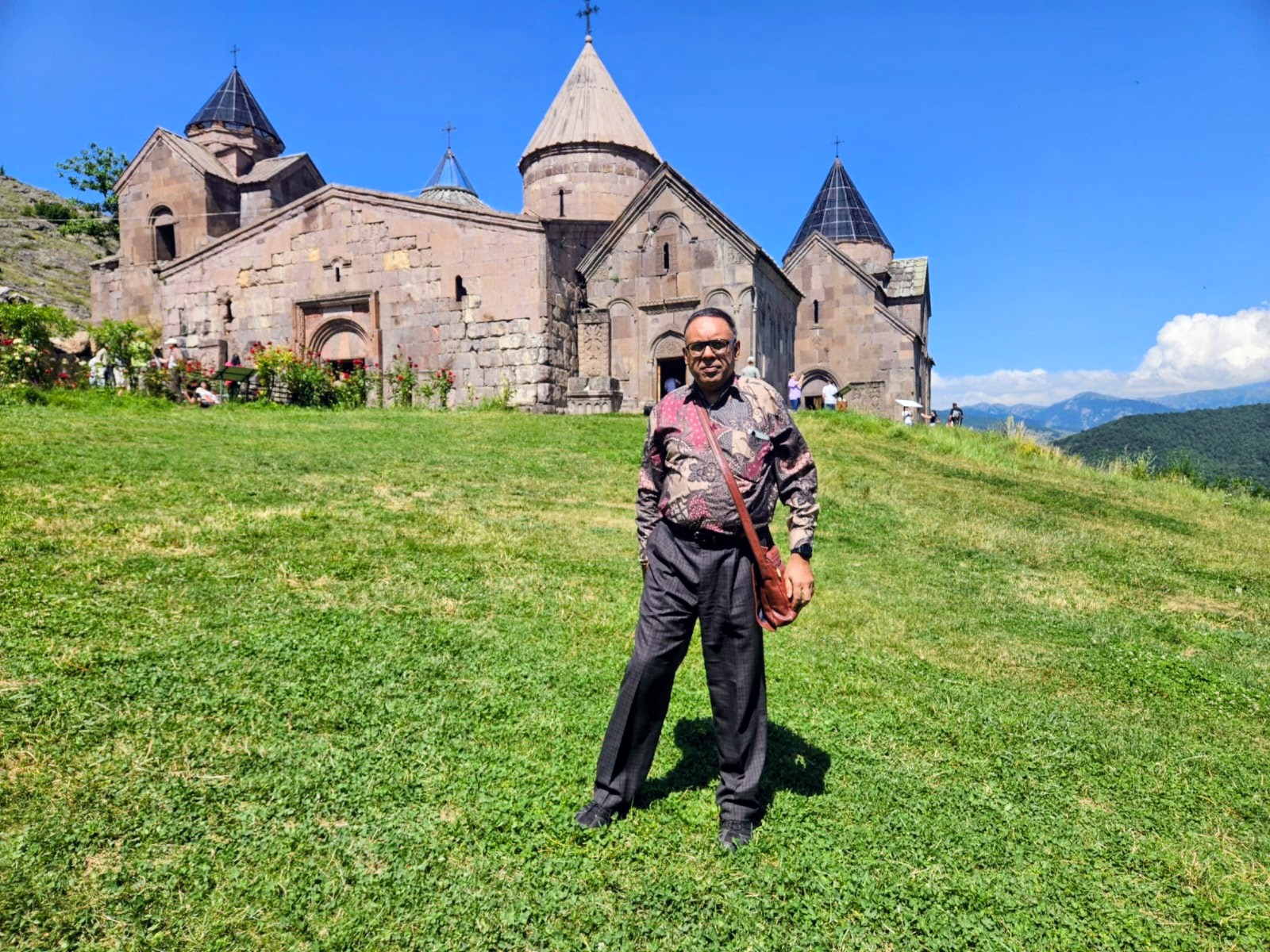 Fascinating historic stone khachkars (cross-stones) at Goshavank