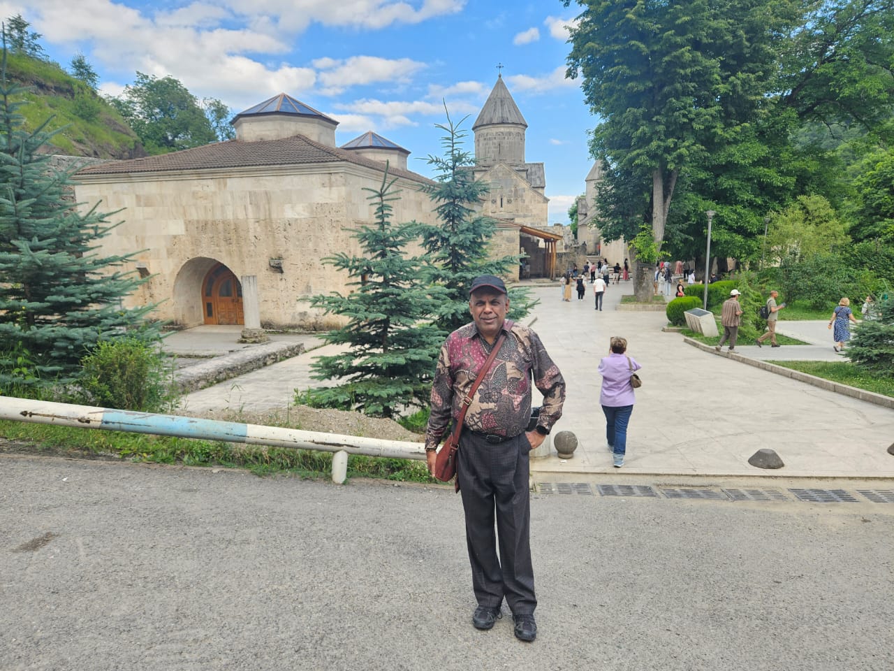 Haghartsin Monastery main church complex standing in green woodlands