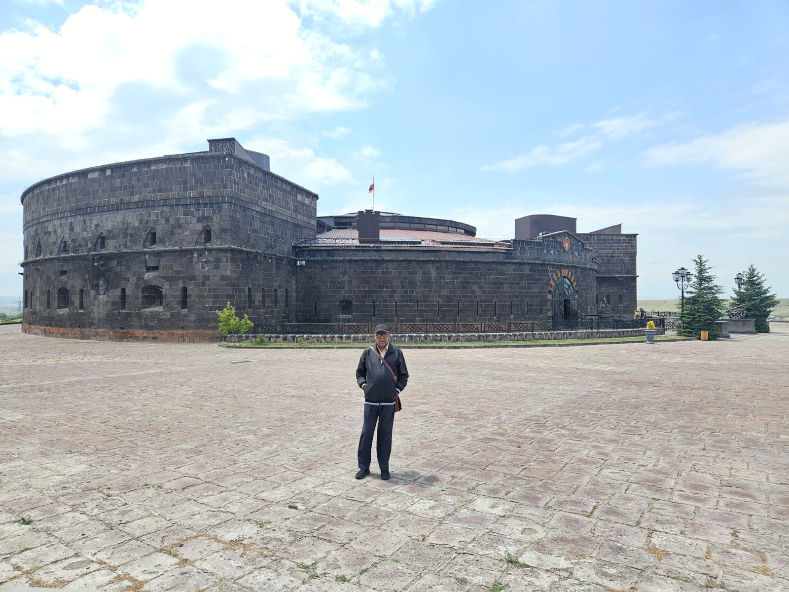 Holy Saviour Church constructed of black tuff stone in Gyumri, Armenia