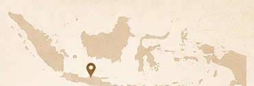 Map of Indonesian archipelago with Yogyakarta in Java highlighted