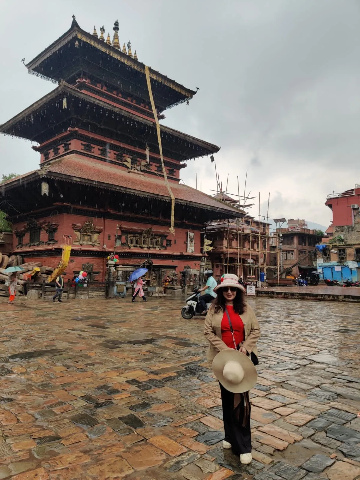 Three-tiered pagoda of Bhairavnath Temple in Taumadhi Square