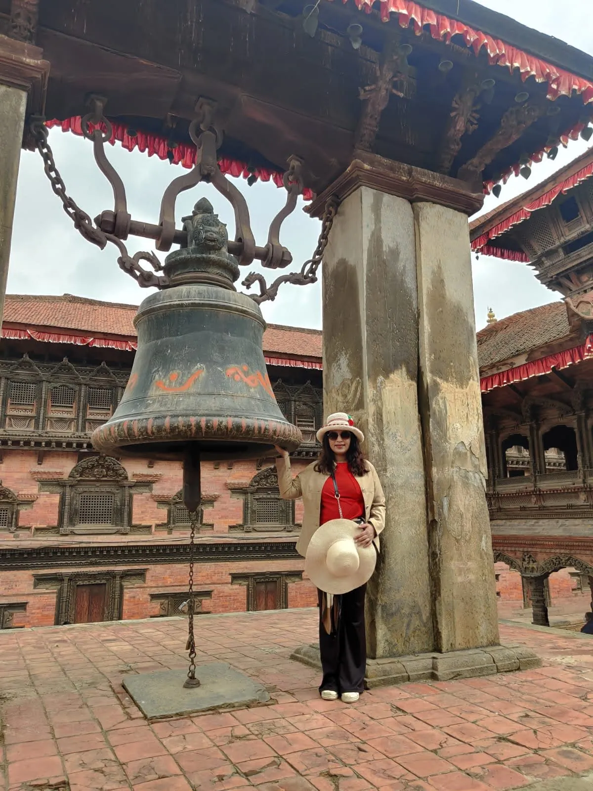 The historic bronze Taleju Bell in Bhaktapur Durbar Square