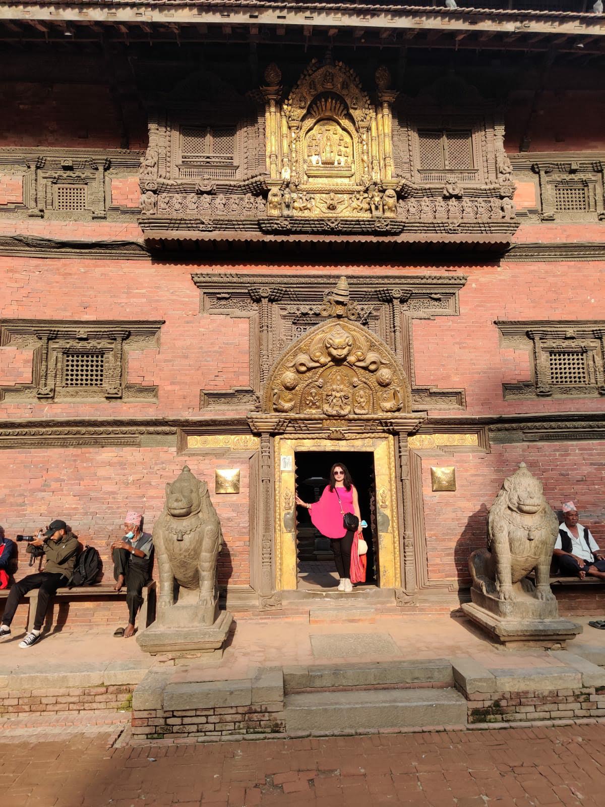 The Golden Window (Sunjhya) on the Patan Royal Palace facade