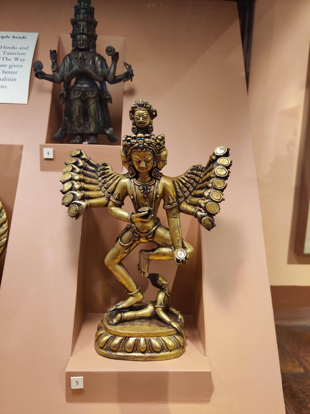 Intricate bronze statue in Patan Museum