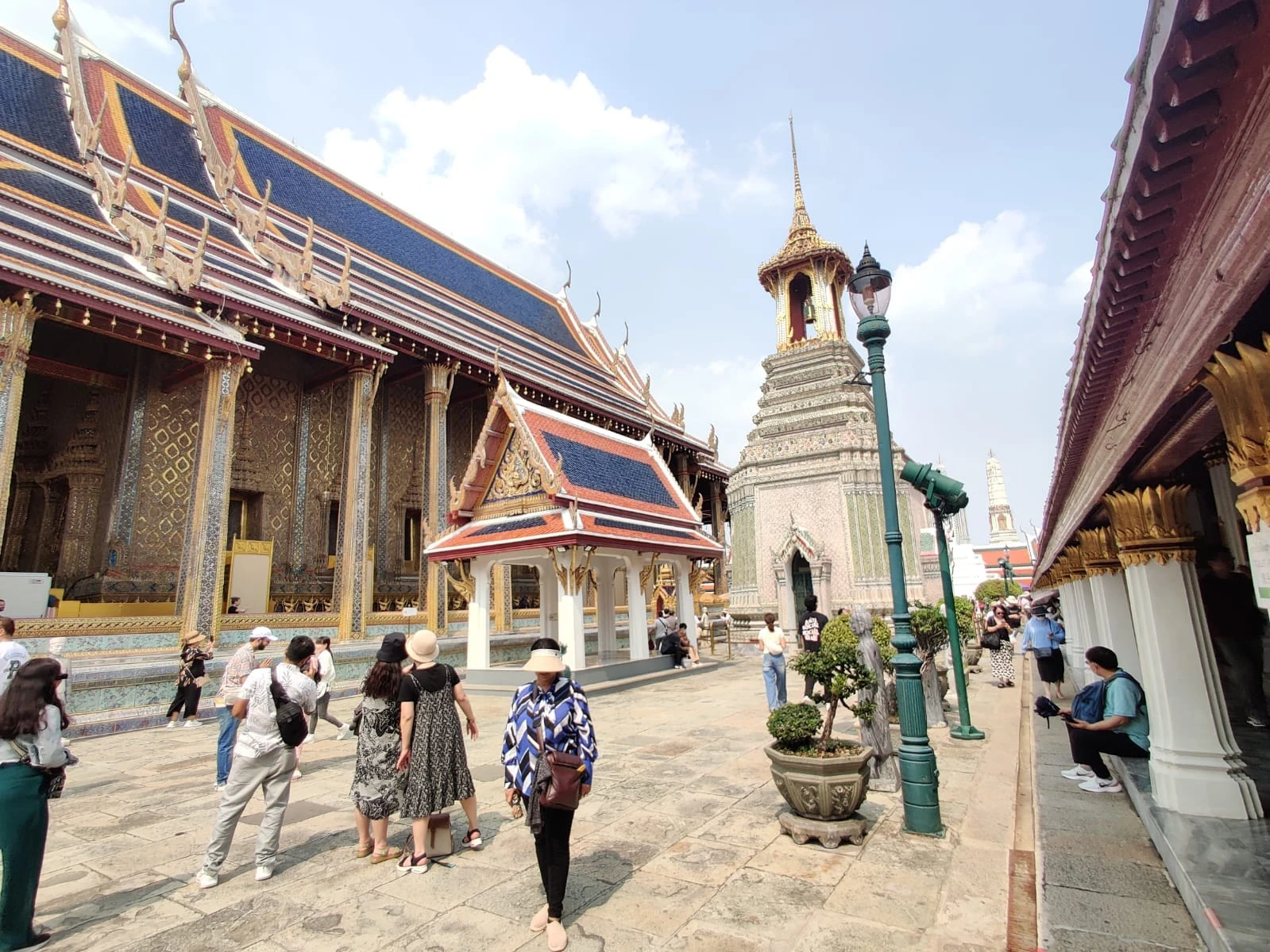 Wat Phra Kaew belfry and ceremonial courtyards