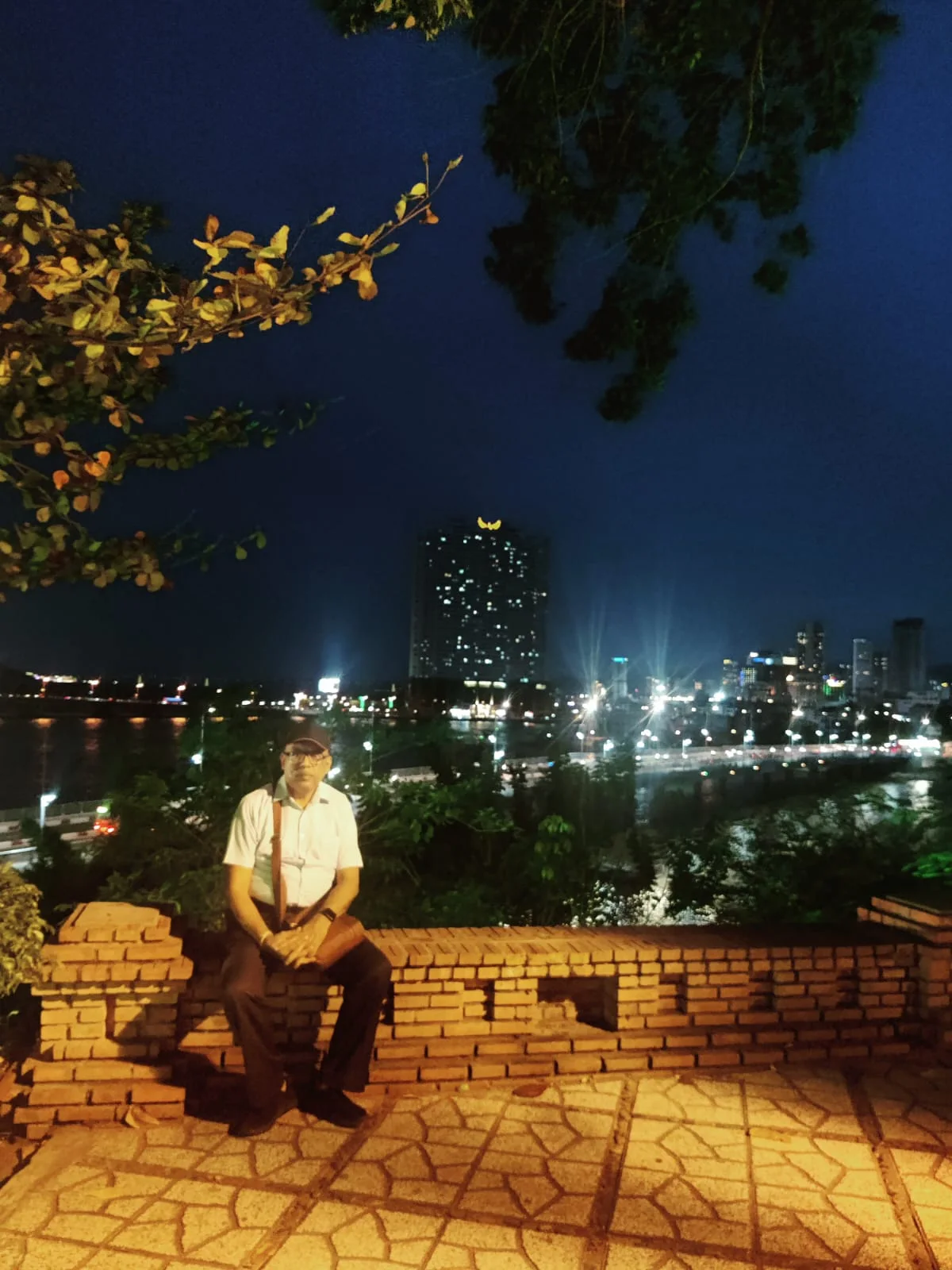 Po Nagar overlooking the peaceful waters of the Cai River at dusk