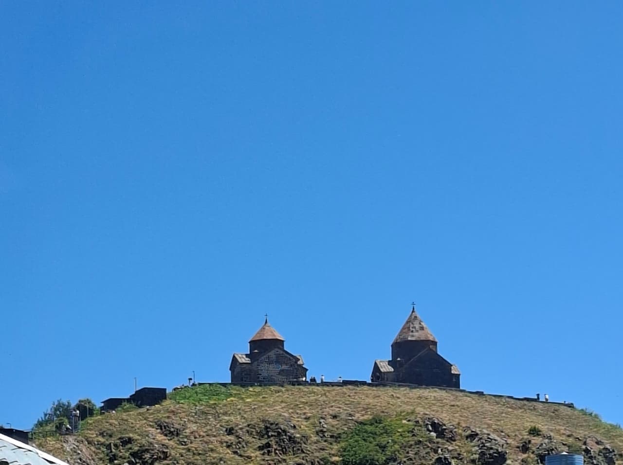 Landscape dispatch view of the city of Lake Sevan