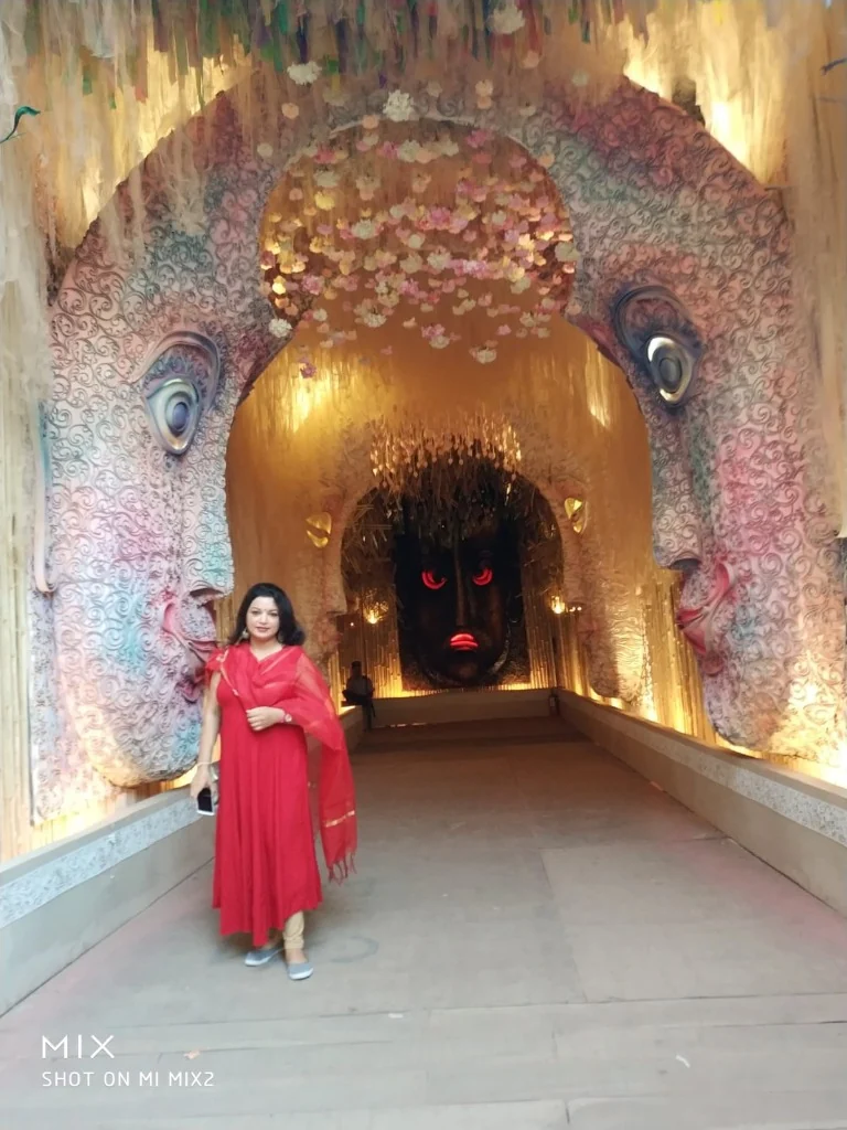 A Journey into Imagination Mystical Entrance Durga Puja Pandal Kolkata