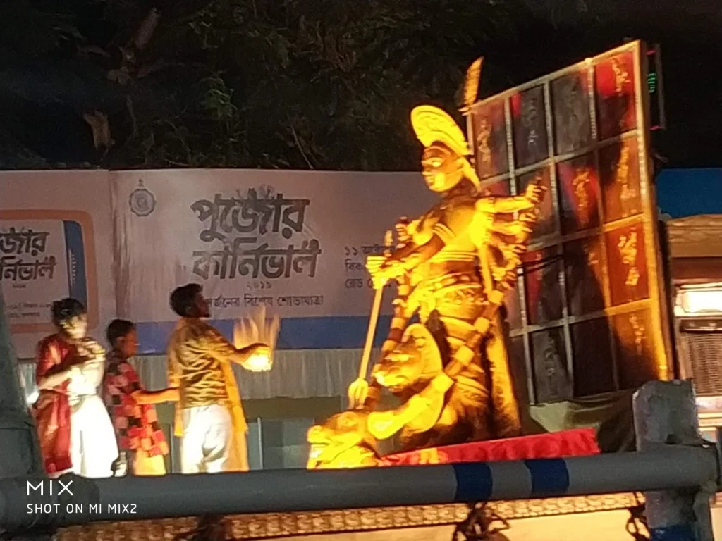 Durga Puja Carnival Procession Night