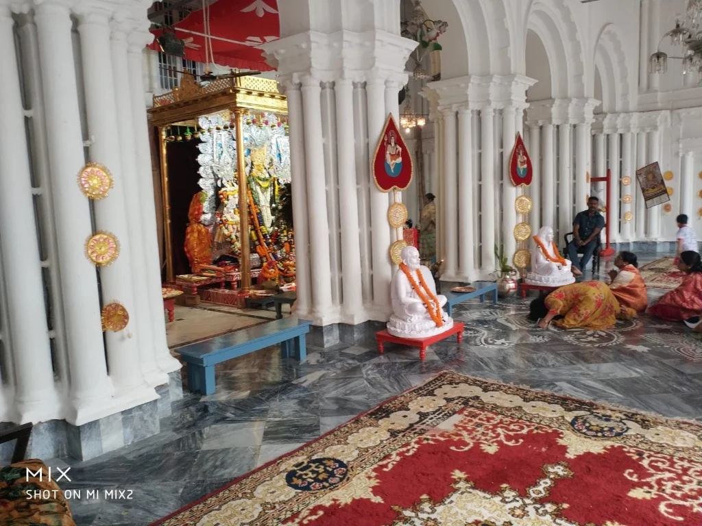 Aristocratic family mansions Durga Puja