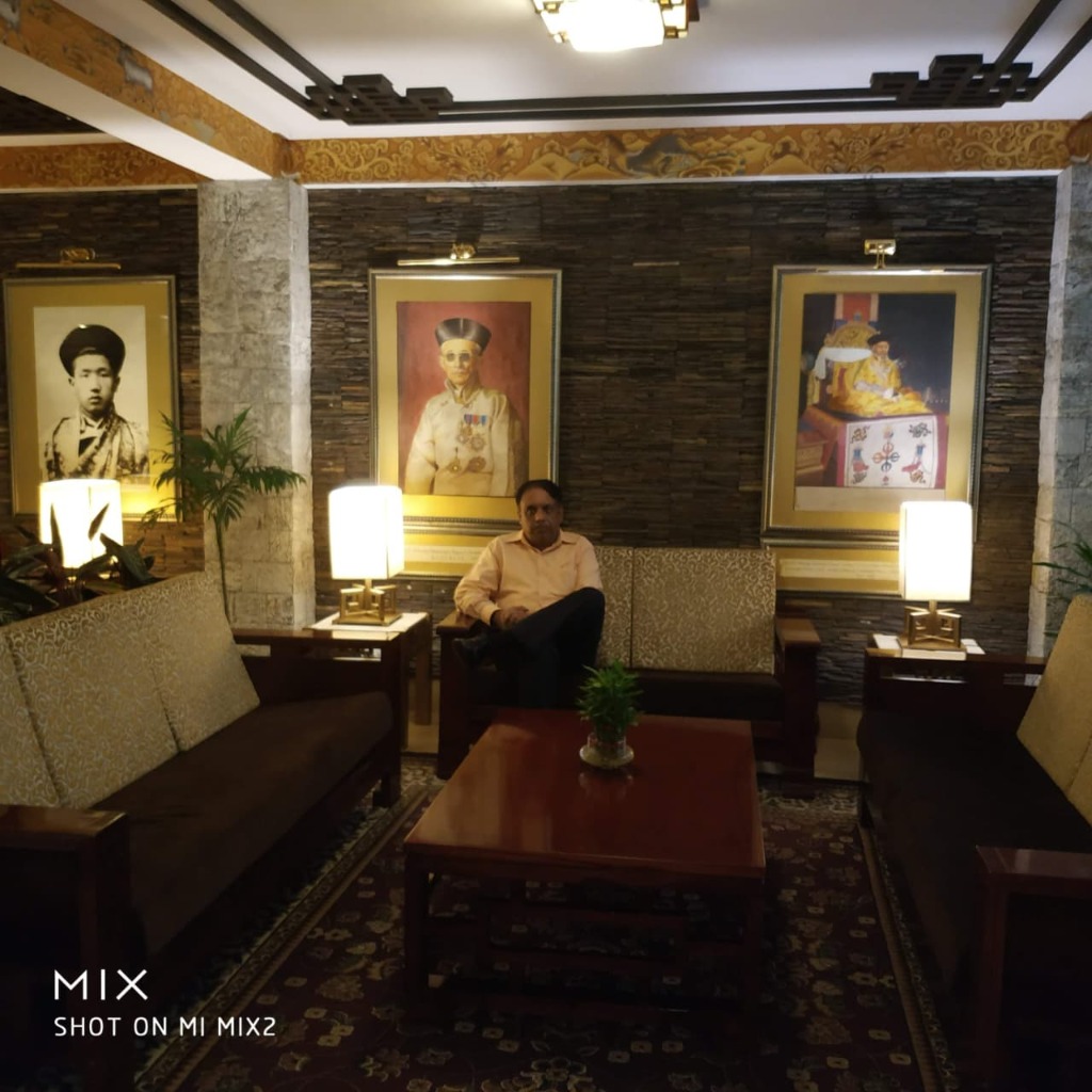 Heritage hotel lounge in Gangtok