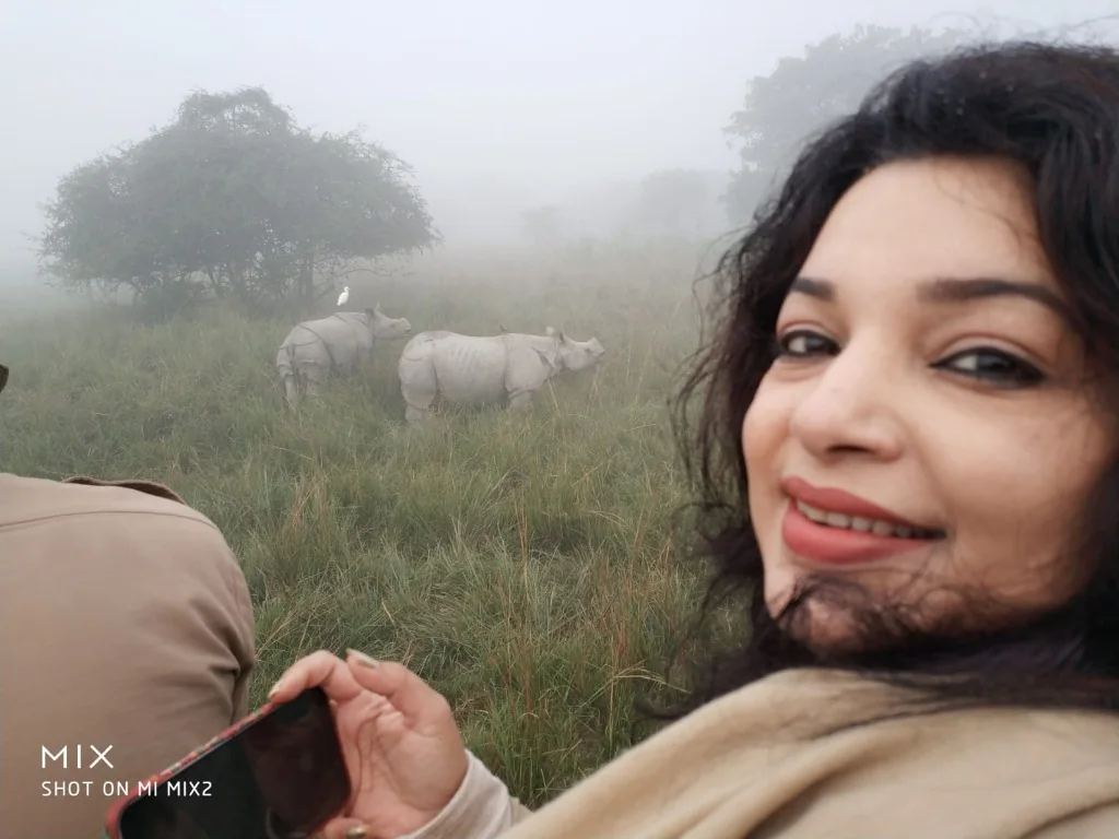 Up close with the magnificent rhinos of Pobitora