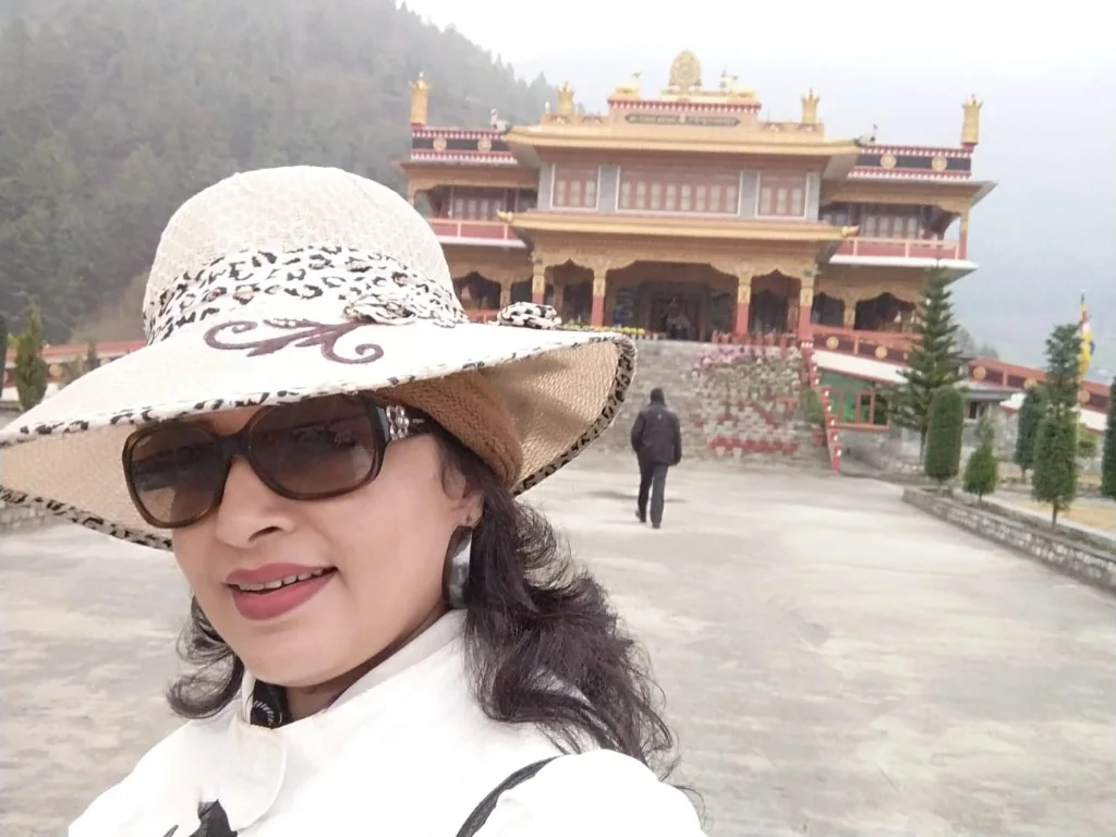Portrait overlooking Thupsung Dhargye Ling Monastery