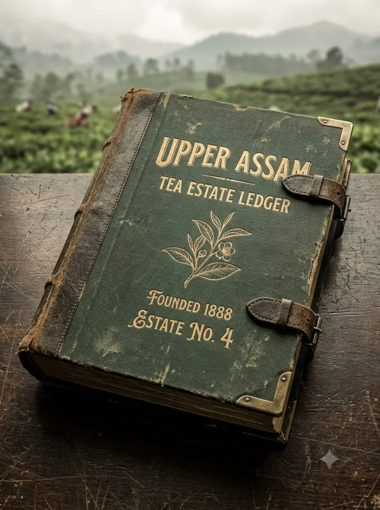 Upper Assam Tea Estate Ledger vintage book