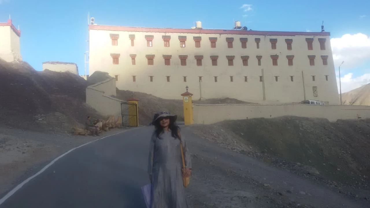 A view of Stok Palace, the historic residence of Ladakh's royal family