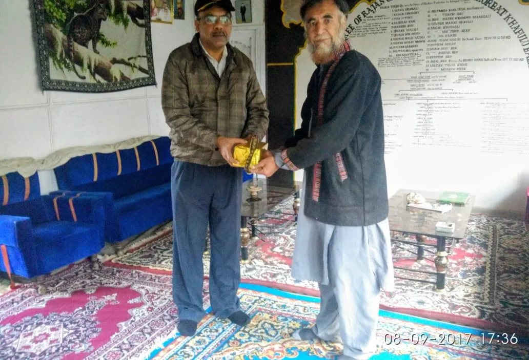 Meeting Raja Yabgo Mohammad Khan Kacho at Turtuk Palace.