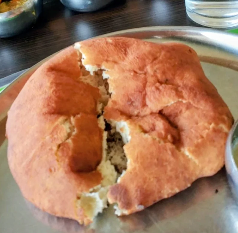Freshly fried Mangalore Buns, a sweet banana-based coastal snack