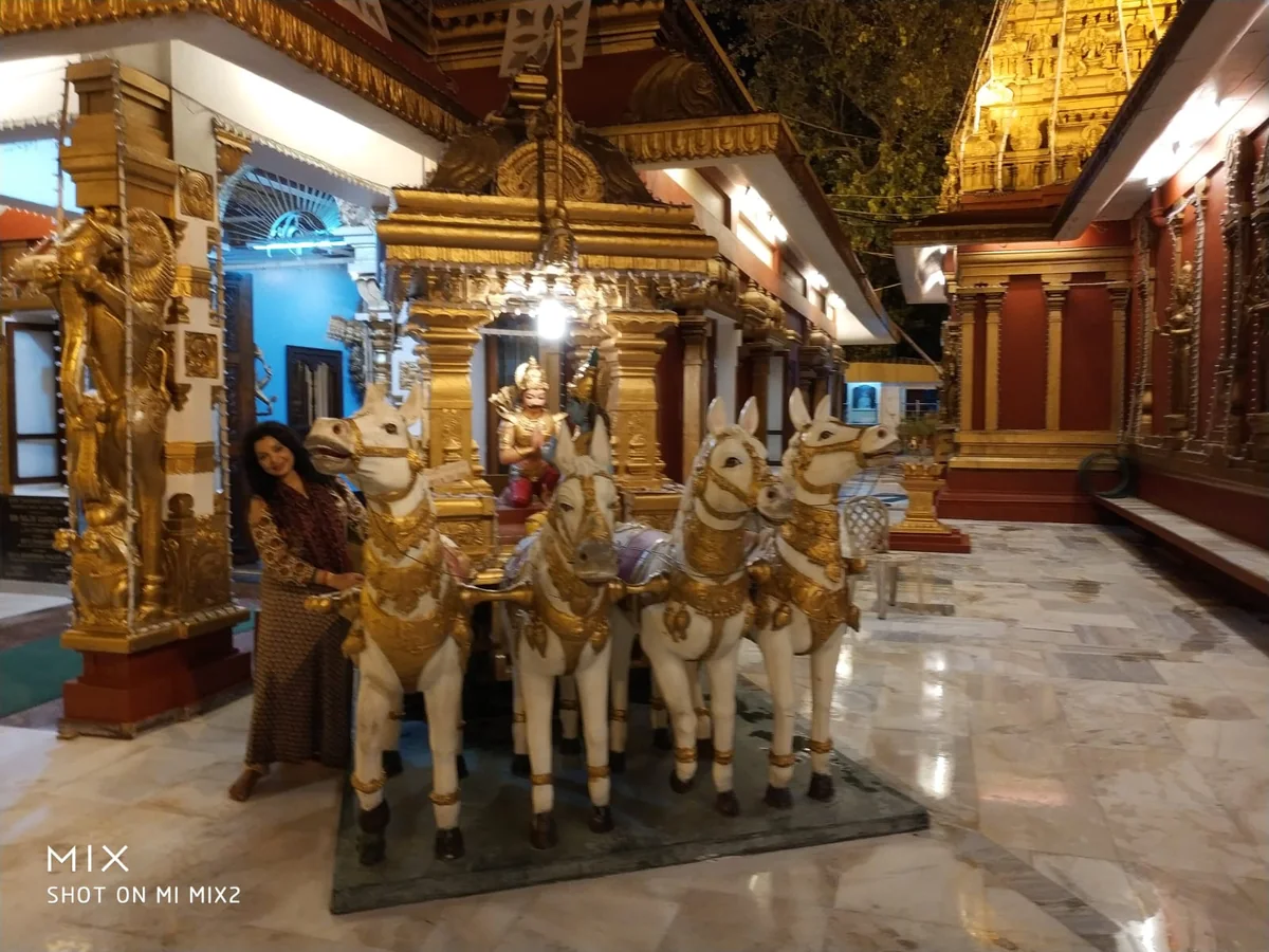 Golden Chariot Inside Kudroli Temple