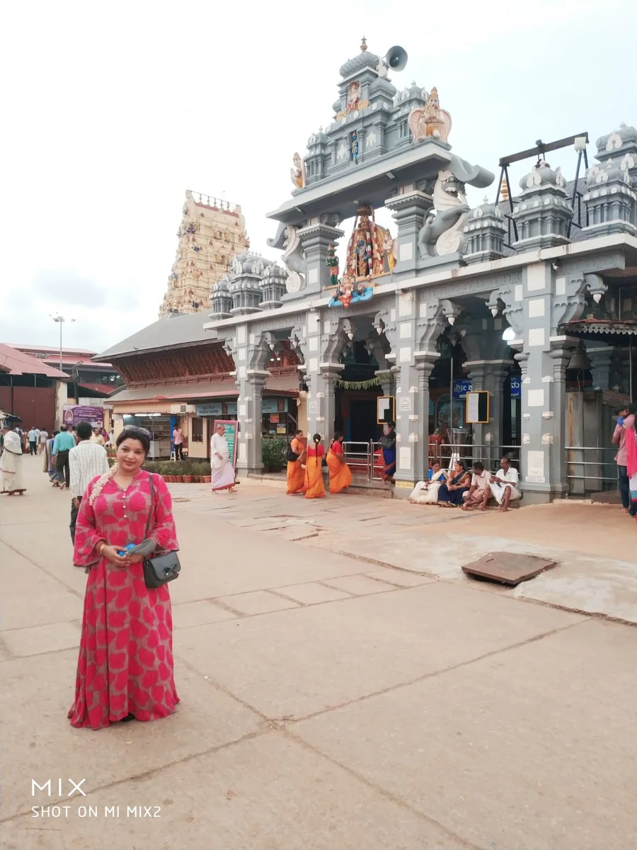 Traditional temple architecture at Sri Krishna Matha