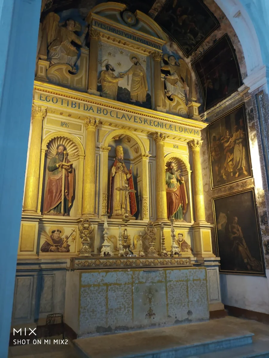 Altar of Dolores located inside the Se Cathedral in Old Goa