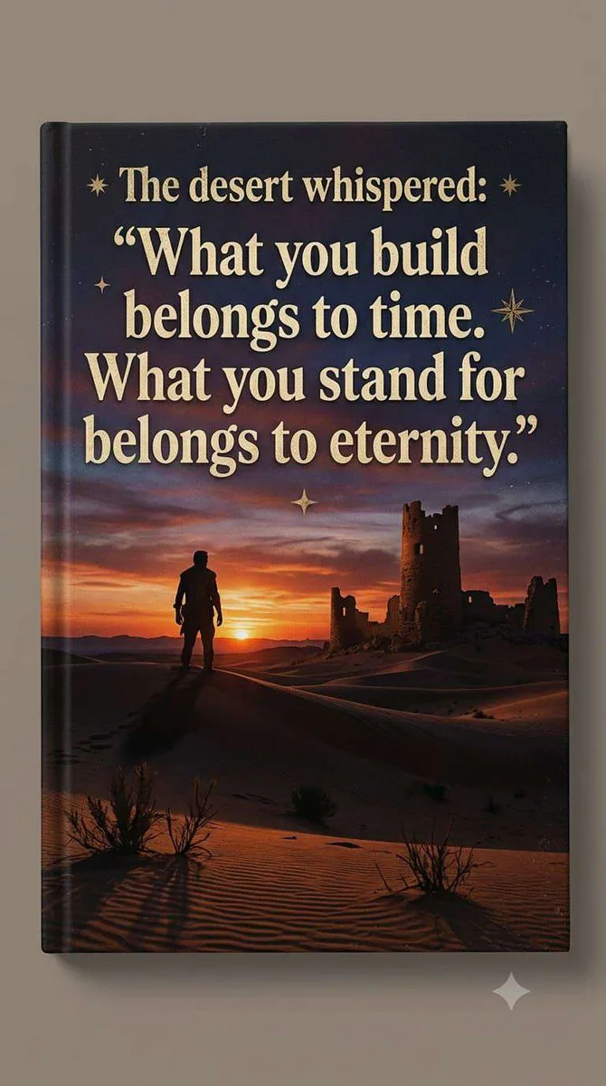 Desert whispered quote poster