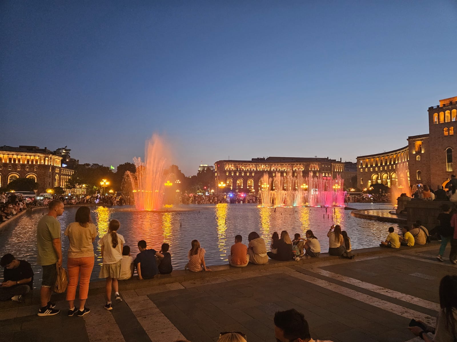 Splendid architecture surrounding Republic Square in Yerevan